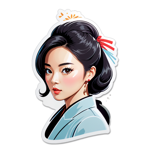 현대적인 김건희 초상화