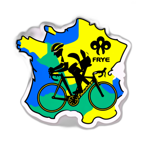 Samolepka s motivem Tour de France