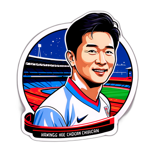 황희찬의 주요 순간 기념 스티커 디자인