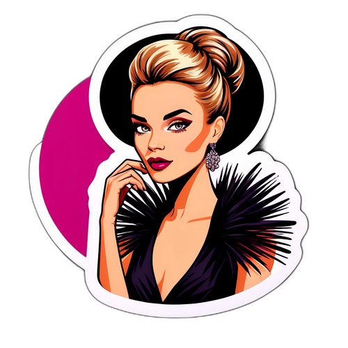 Modieuze Glamour Sticker