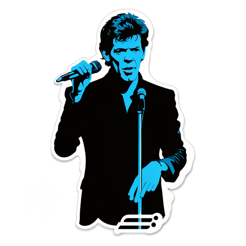 Marc Lavoine : Découvrez l'Élégance Musicale à Travers ce Sticker Incontournable !