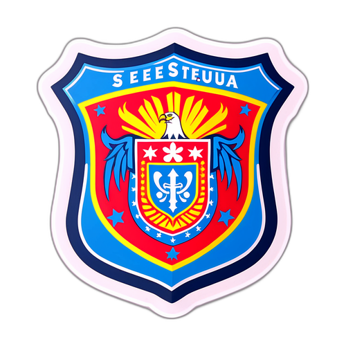 Sticker cu scut emblematic Steaua