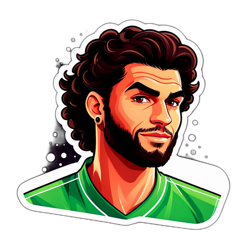 Ilustración estilizada de Matteo Berrettini