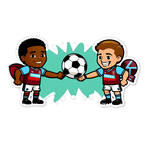 Kisah Persahabatan: Maskot West Ham & Bournemouth Berjabat Tangan di Tengah Pertarungan Bola Sepak!