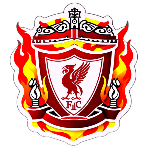 Λογότυπο Liverpool FC με φλόγες