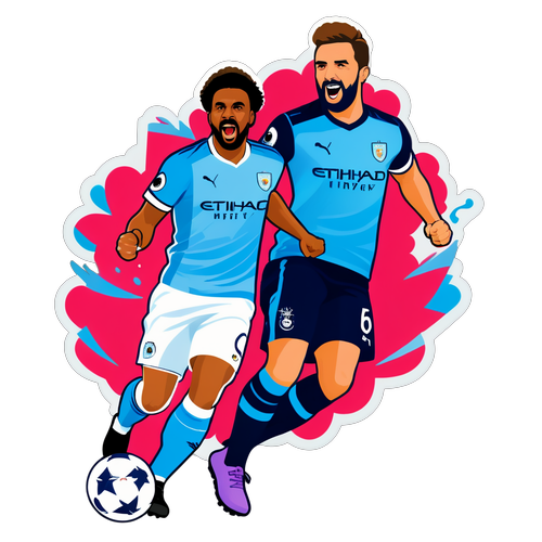 Sticker vibrant Ipswich vs Manchester City