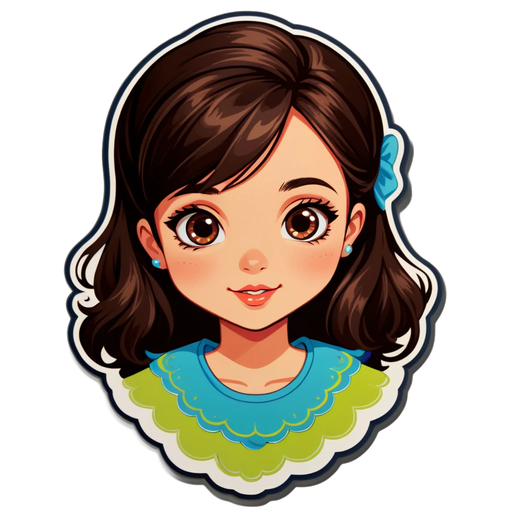 Unlock Joy: The Gorgeous Girl Sticker You Can't Resist!