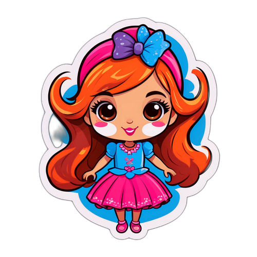 Illustreer Miss Roussillon 2026 op een leuke, cartoonachtige manier