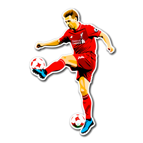 Liverpool Football Sticker: In Action at Anfield