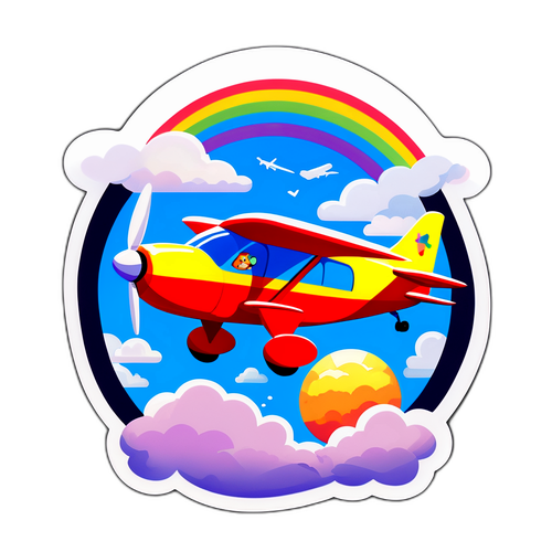 Creează un sticker Animawings cu avion și animale
