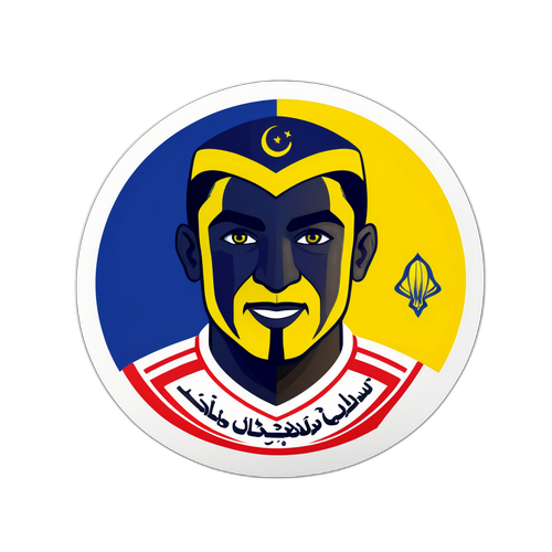 מדבקה למשחק אל-נסר נגד אל-חזם