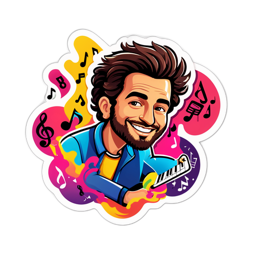 מדבקה בעיצוב נועם בתן