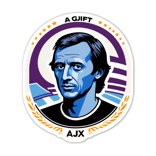 Ajax Sticker met Johan Cruijff ArenA