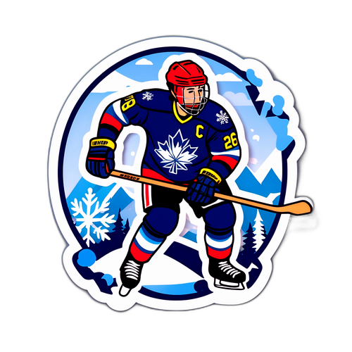 Στάμπα με Χάκεϊ Παίκτη για τους Χειμερινούς Ολυμπιακούς Αγώνες 2026