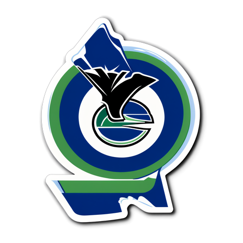 Incroyable Autocollant des Canucks de Vancouver: Plongez dans le Monde du Hockey Sur Glace!