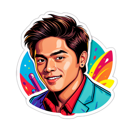 Isang Masiglang Ilustrasyon ni Daniel Padilla