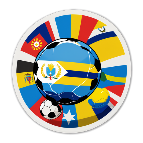 ⚽️ Pertarungan Seru! Stiker Bola Sepak Uruguay vs Kolombia yang Menggugah Semangat Patriotisme! 🇺🇾🇨🇴