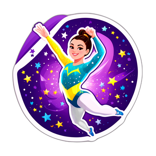 Aderarea dinamică a Simonei Izbașa în rutina de gimnastică