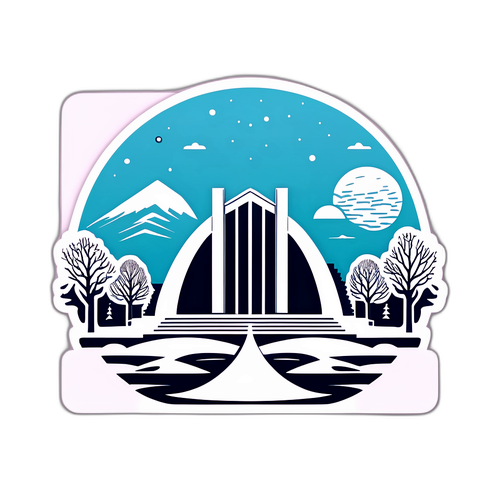 Minimalist Oslo-inspirert klistremerke