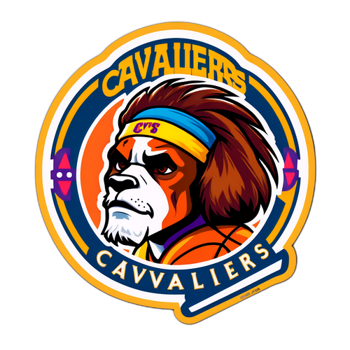 Autocollant des Cavaliers inspiré des années 90