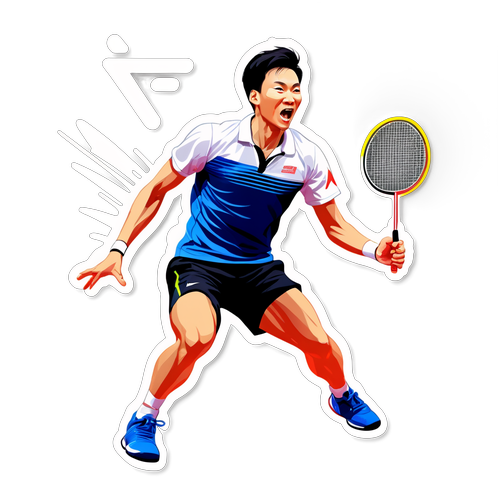 Hebatnya Badminton! Sticker Menarik Lee Zii Jia Dalam Aksi Yang Memukau!