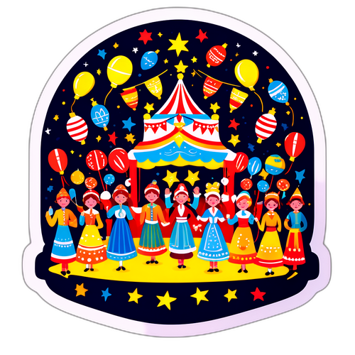 Parade de luces y alegría