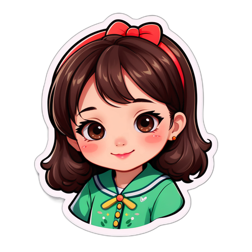 可愛的卡通貼紙