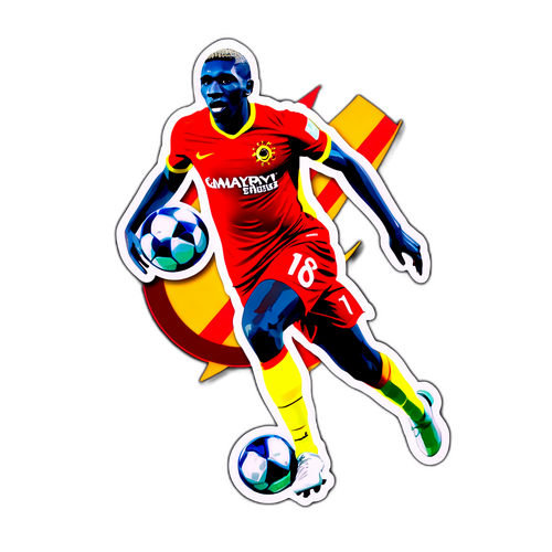 Victor Osimhen Gol Atarken Sticker