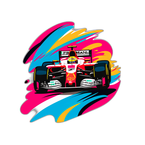 Fartsfylt Formel 1-fører i aksjon