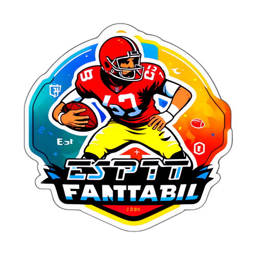 ESPN Fantasy Football Colorful Sticker