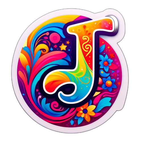 आब्स्ट्रैक्ट ज Sticker डिजाइन