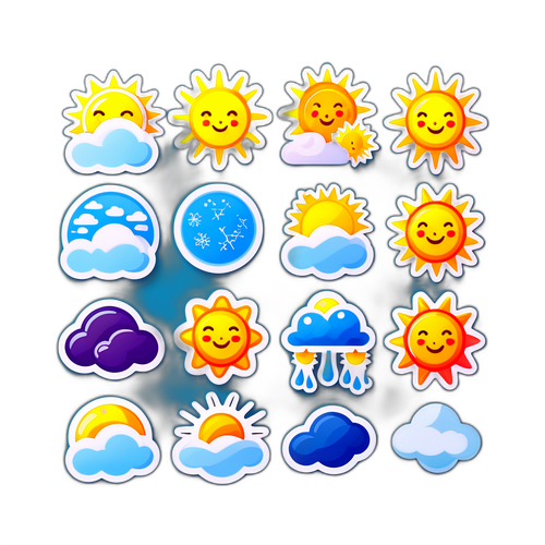 Masayang Sticker ng Update ng Panahon