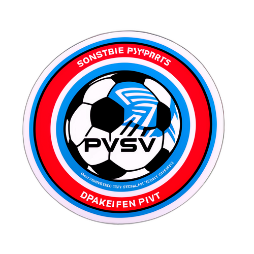 Sticker ya PSV na Mpira wa Miguu