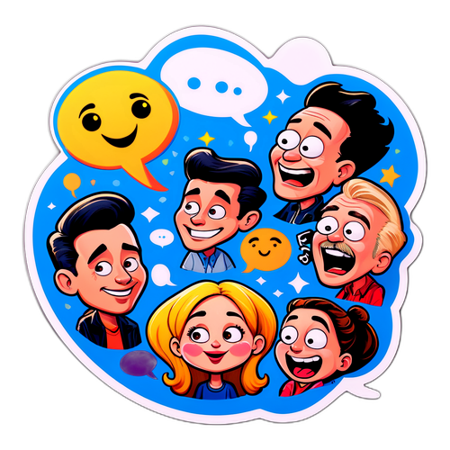 एक मजेदार स्टिकर