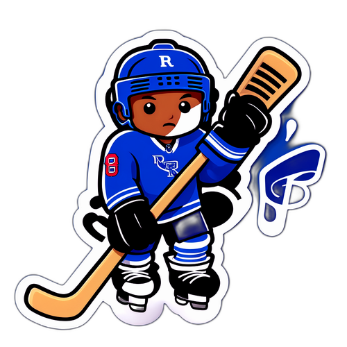 Blues and Rangers Fusion Sticker