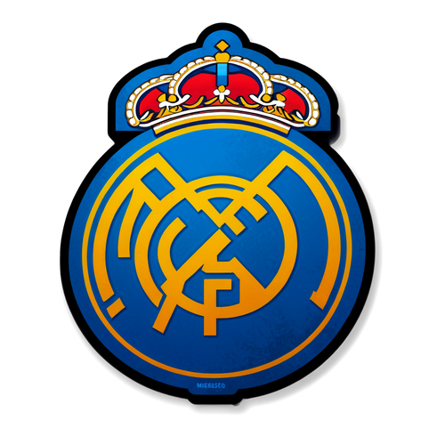 Oppdag Den Strømlinjeformede Skjønnheten: Real Madrid-logoen i Minimalistisk Design!