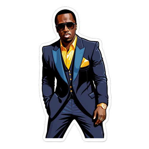 Feier des Einflusses: Sean 'P. Diddy' Combs in stilvoller Illustration