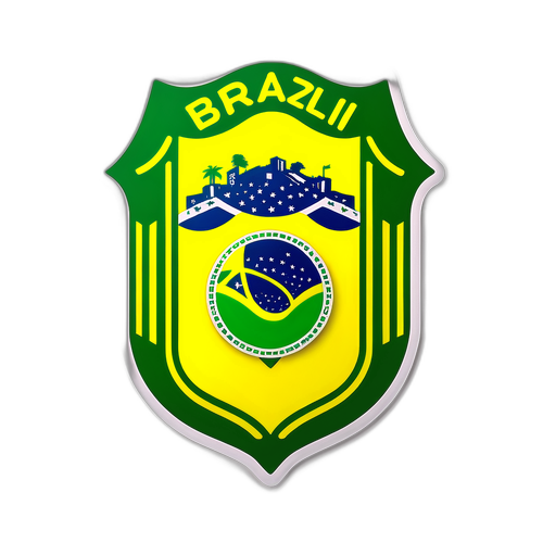 Sticker ya Uwanja wa Soka wa Brazil