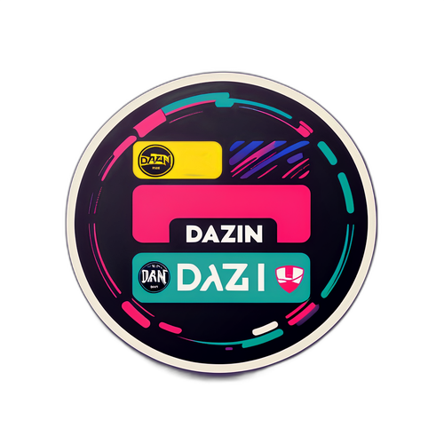 Sticker ya Logo ya DAZN na Alama za Michezo
