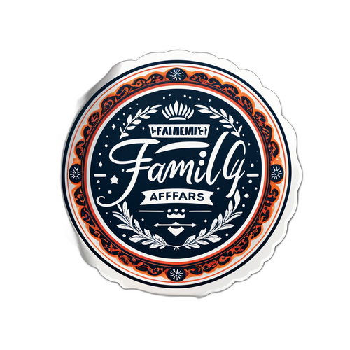 家庭事务、国家事务、全球事务贴纸
