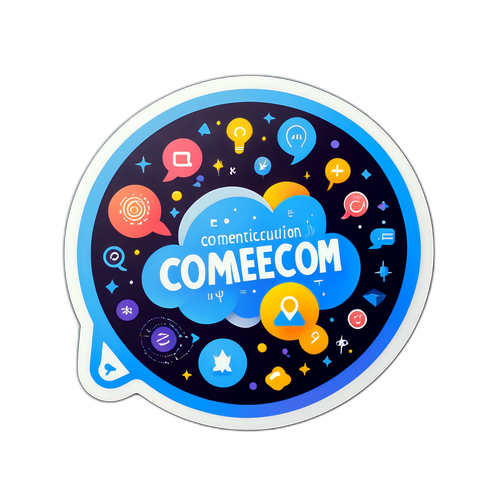 Стикер с мотивационной фразой о связи и общении