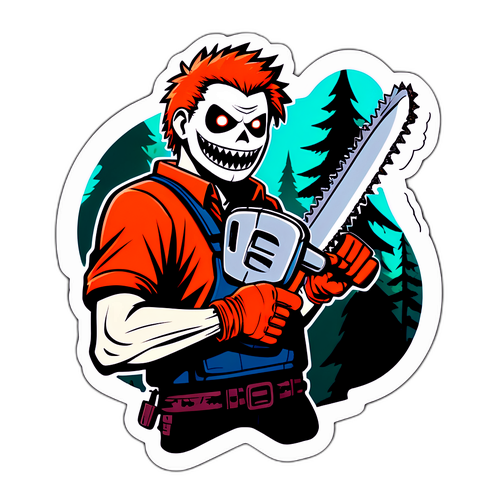 Оригинальное искусство с персонажем 'Chainsaw Man'