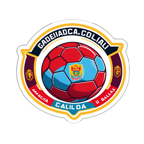 Stiker Bola Sepak Penuh Warna