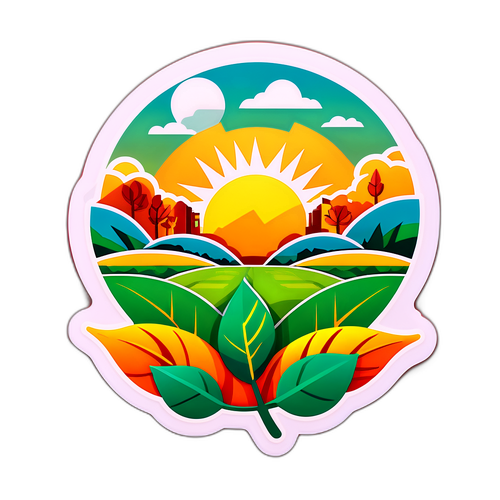 Peyzaj Tarım Temalı Sticker