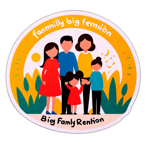 温暖的家庭团聚