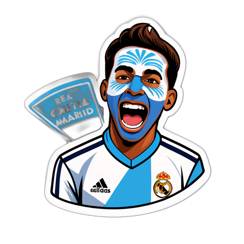 Nostalgisk klistremerke for Real Madrid-fans