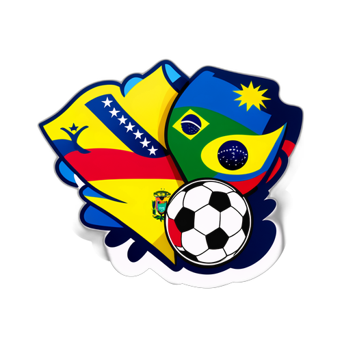 Stiker Perlawanan Bola Sepak Ecuador vs Brazil