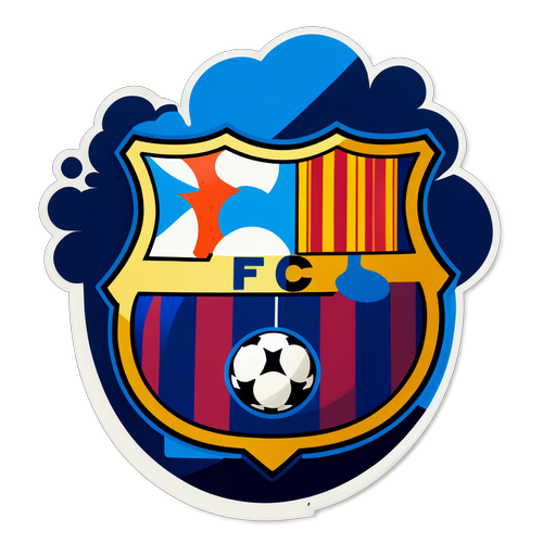 FC Barcelona - Azul i Grana -jalkapallostickeri