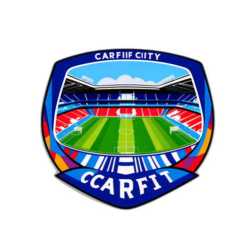 Sticker ya Uwanja wa Cardiff City