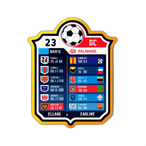 Stiker Tabel EPL Modern